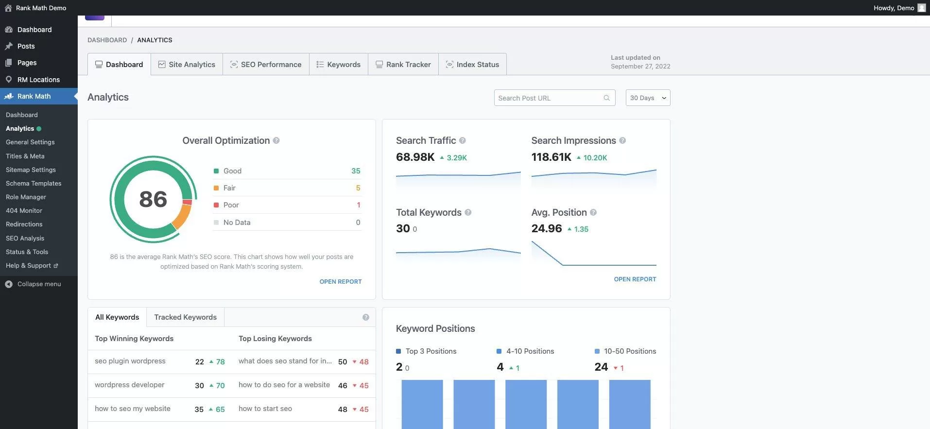 WordPress Rank Math SEO插件安装使用教程